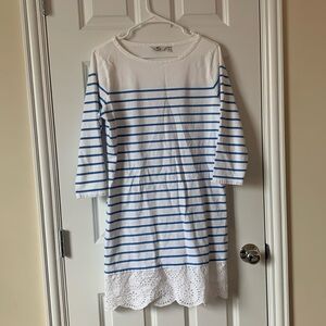 Vineyard Vines eyelet trimmed tshirt dress